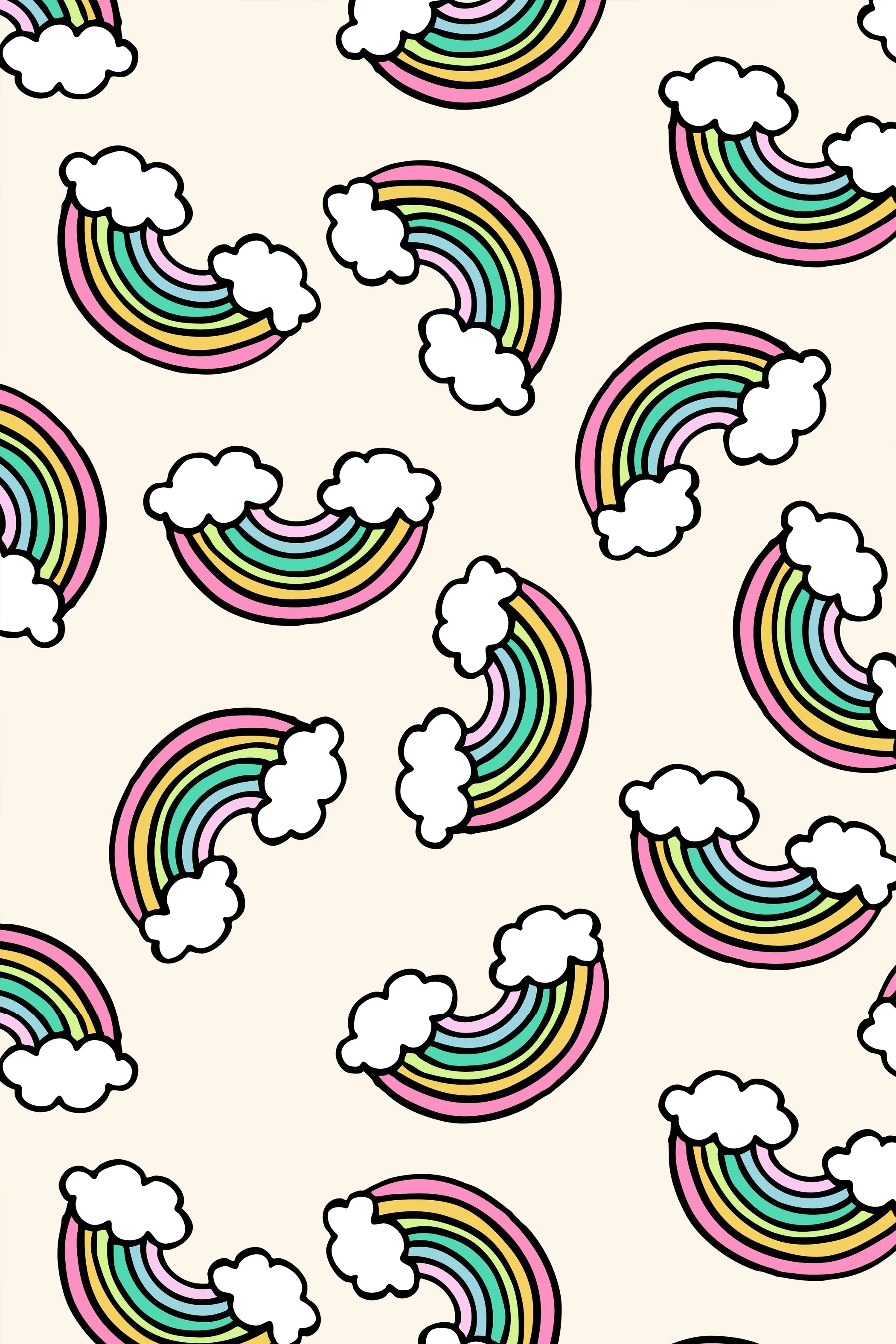 Organic Crib Sheet Rainbow