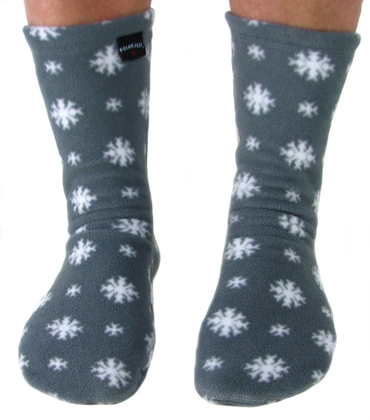 Polar Feet Adult Fleece Socks - Snow