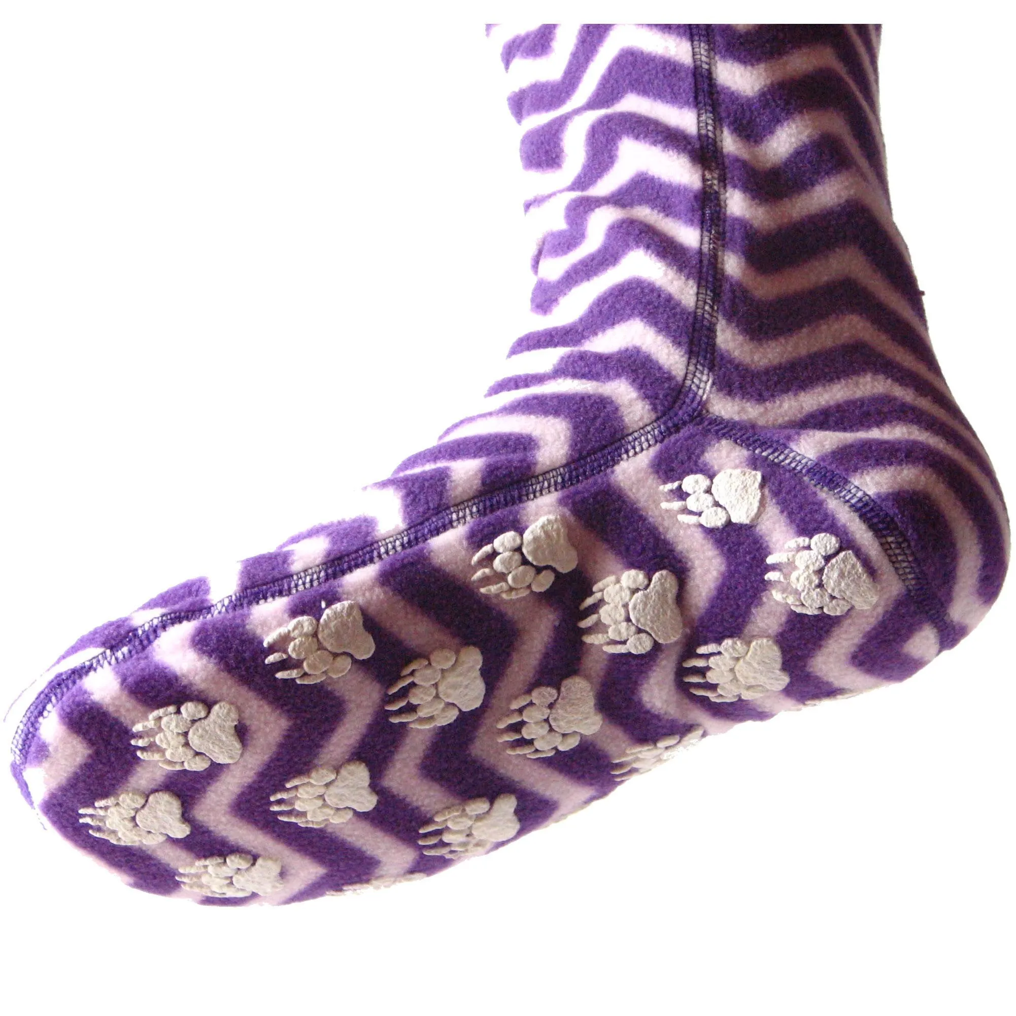 Polar Feet Fleece Socks - Zigzag