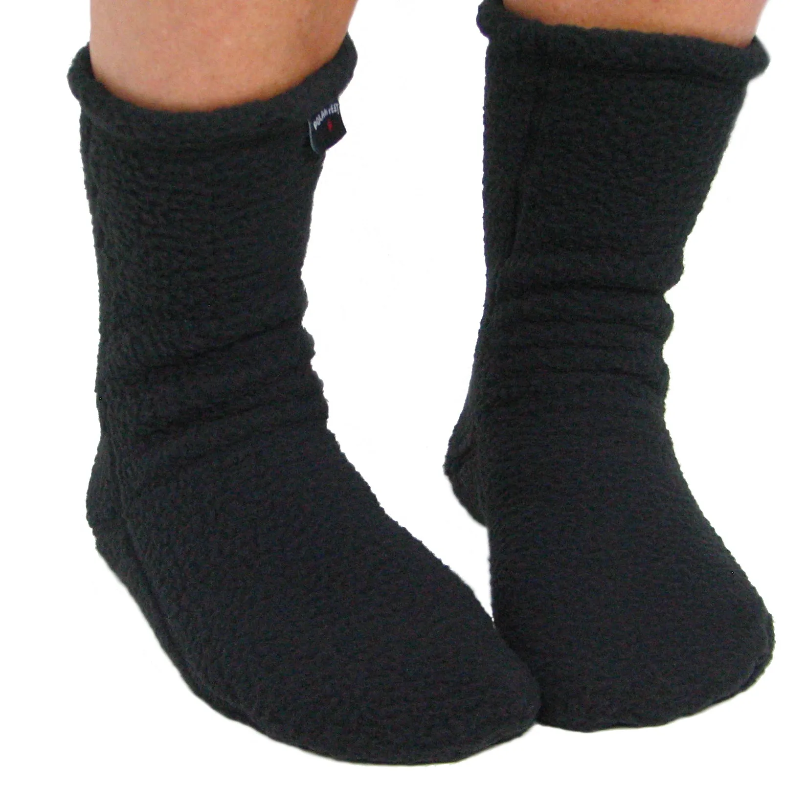 Polar Feet SUPER STRETCHY Fleece Socks - Black