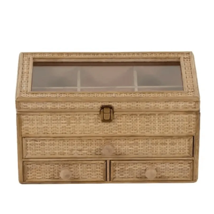 Rattan Jewellery Box | Large