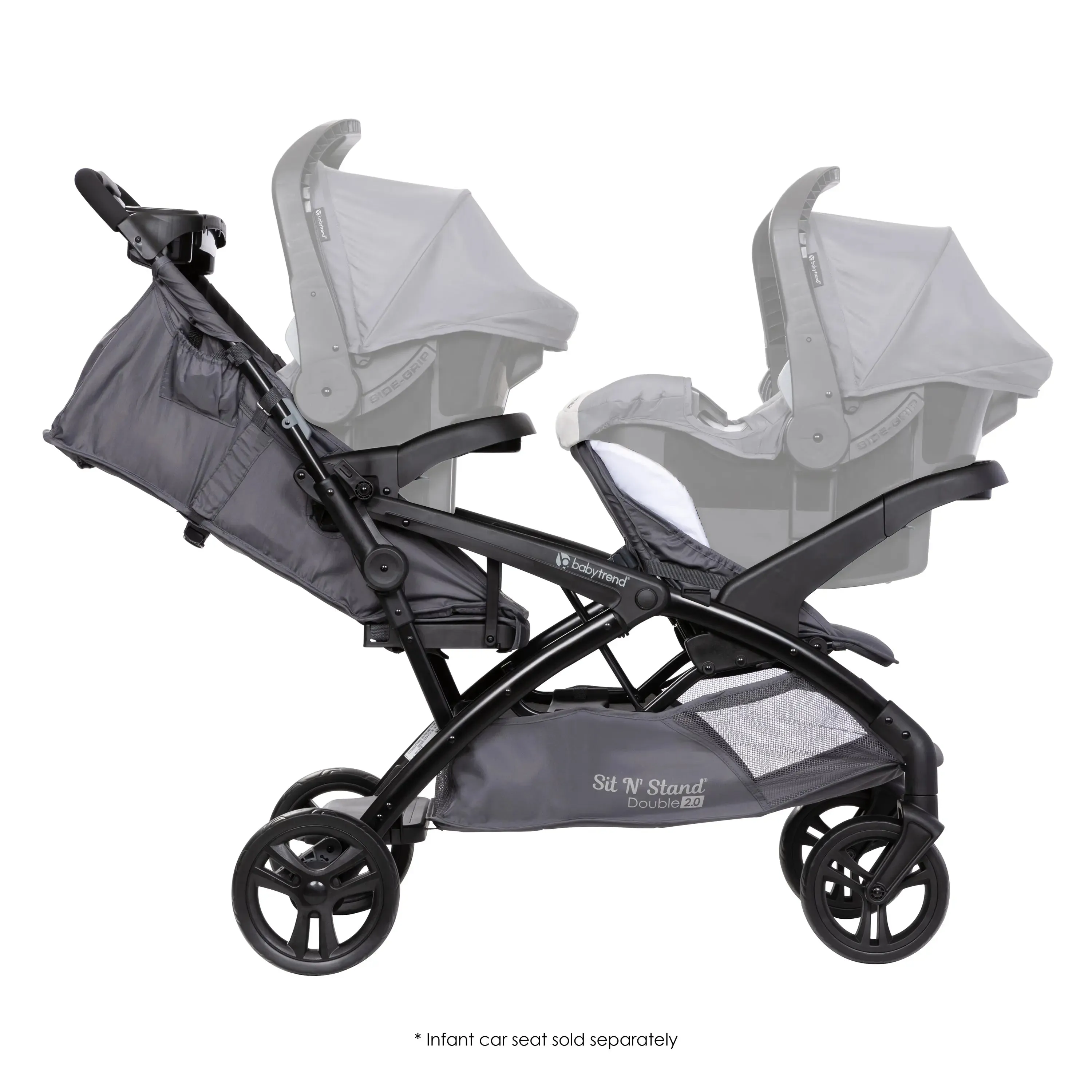 Sit N' Stand® Double 2.0 Stroller - Magnolia (VM Innovations Exclusive)