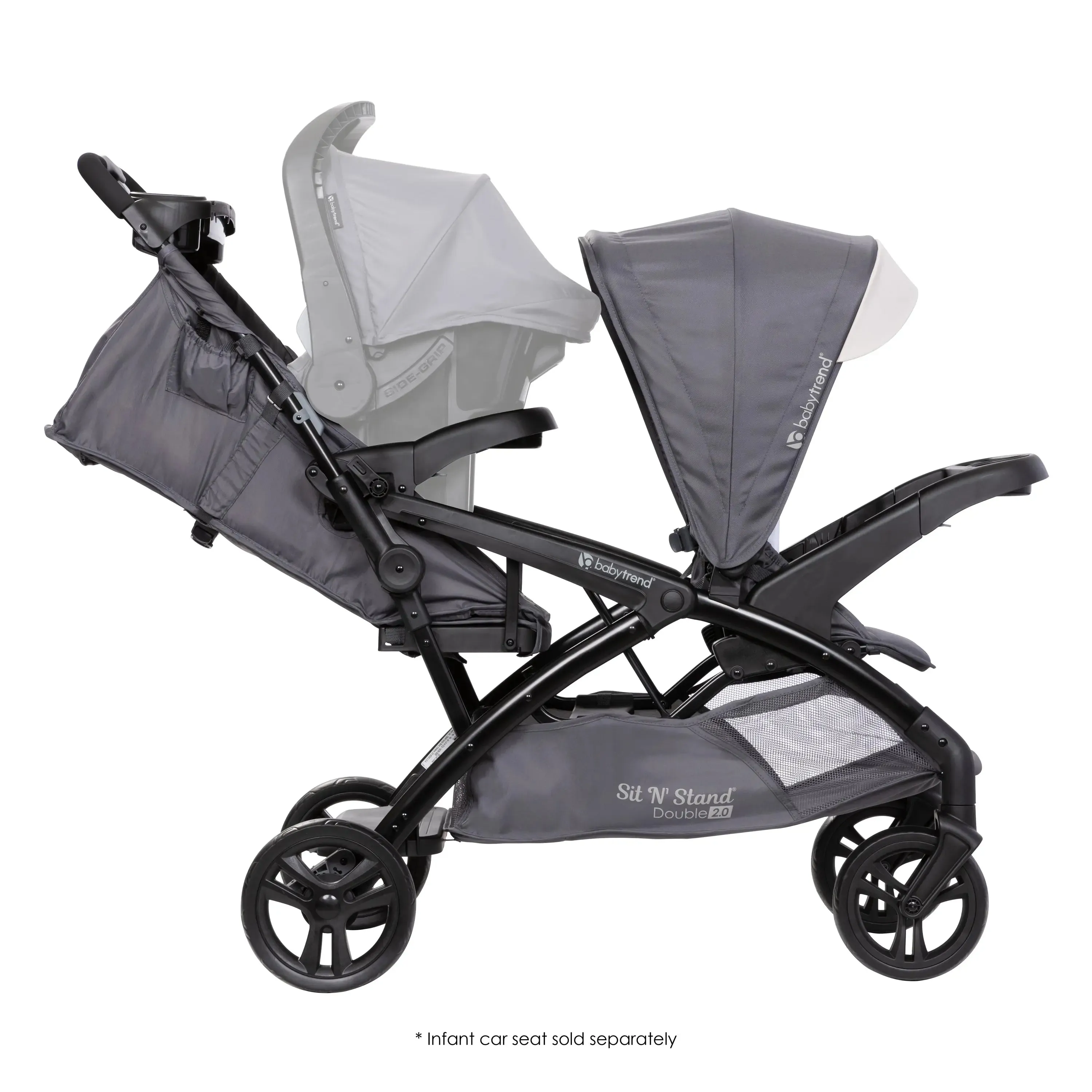 Sit N' Stand® Double 2.0 Stroller - Magnolia (VM Innovations Exclusive)