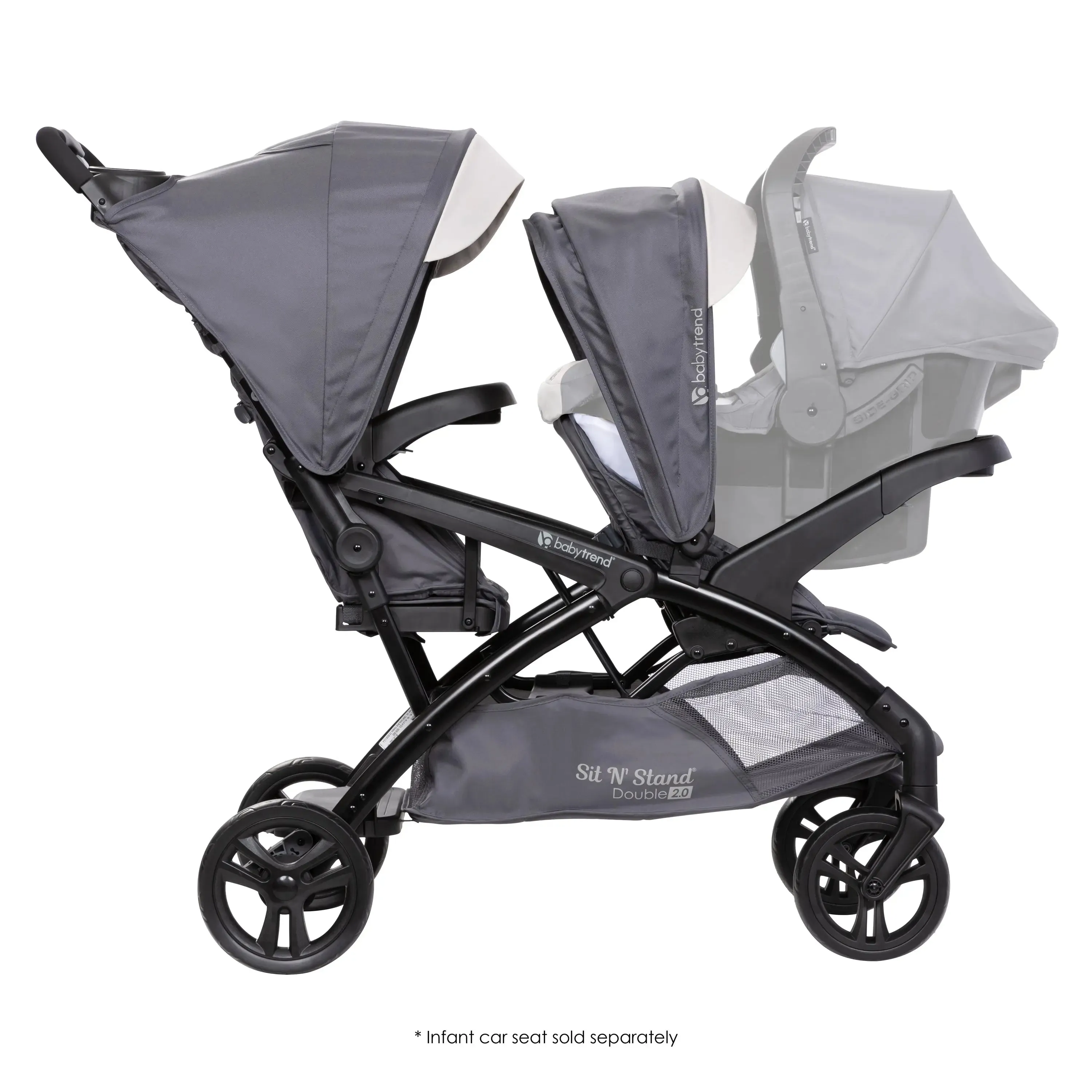 Sit N' Stand® Double 2.0 Stroller - Magnolia (VM Innovations Exclusive)