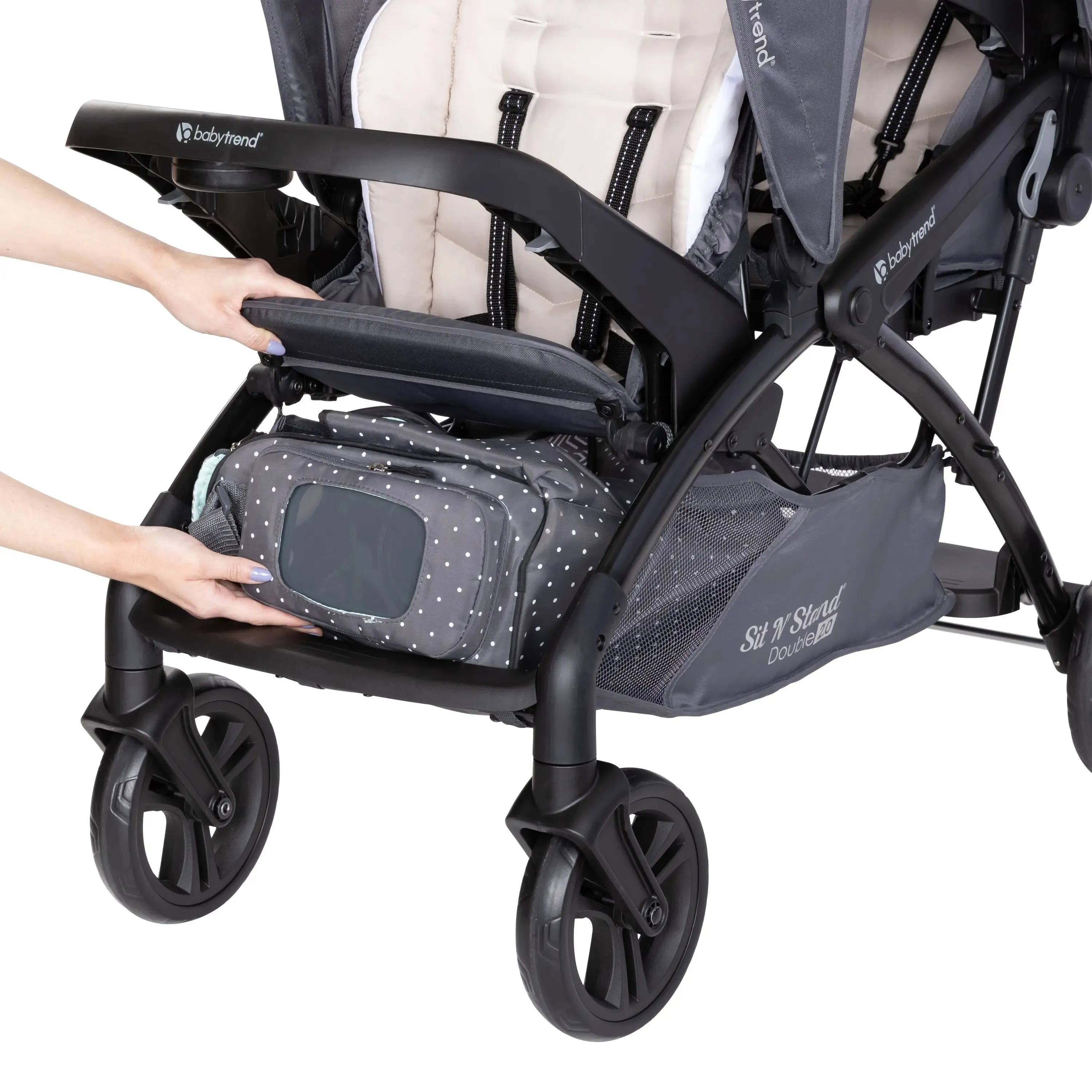 Sit N' Stand® Double 2.0 Stroller - Magnolia (VM Innovations Exclusive)