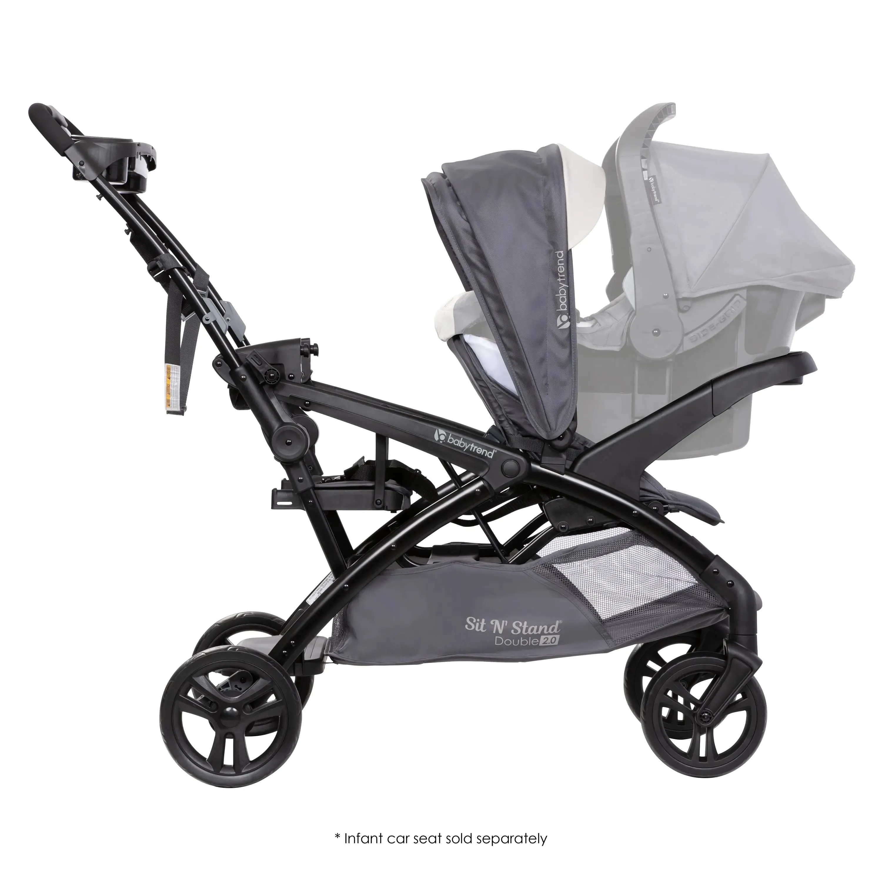 Sit N' Stand® Double 2.0 Stroller - Magnolia (VM Innovations Exclusive)