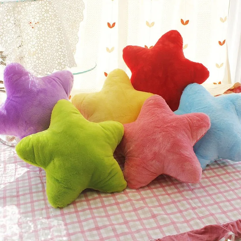 Star Plush Sofa Sleeping Pillow - Multiple Colors