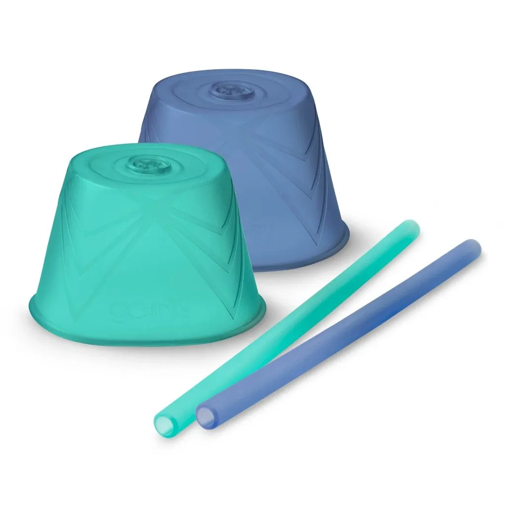 Stretchy Silicone Straw Lid with Straw