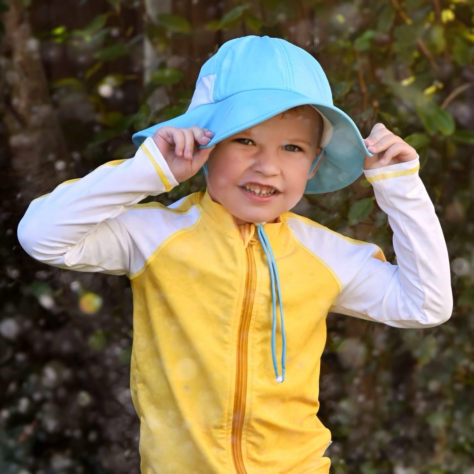 SwimZip Kids Wide Brim Sun Hat "Fun Sun Day Play Hat"