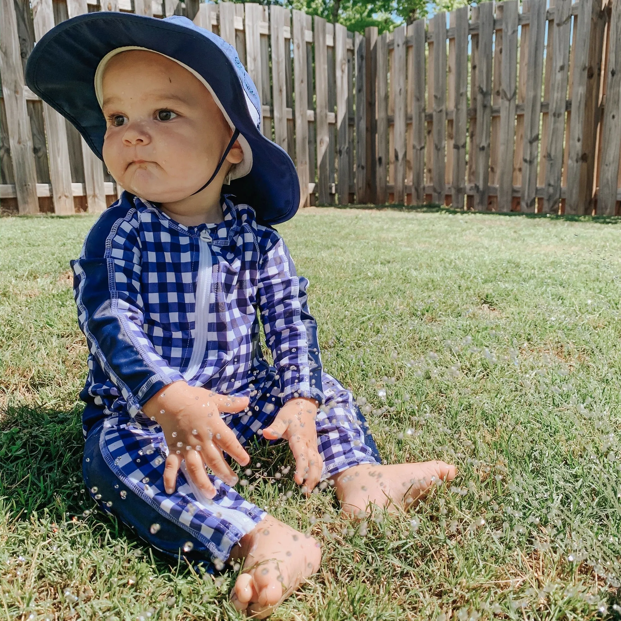 SwimZip Kids Wide Brim Sun Hat "Fun Sun Day Play Hat"