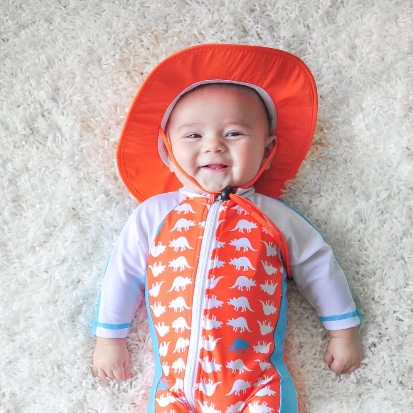 SwimZip Kids Wide Brim Sun Hat "Fun Sun Day Play Hat"