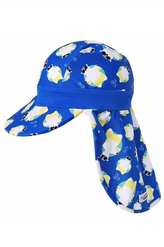 Tanning Bear Blue UV Sunhat