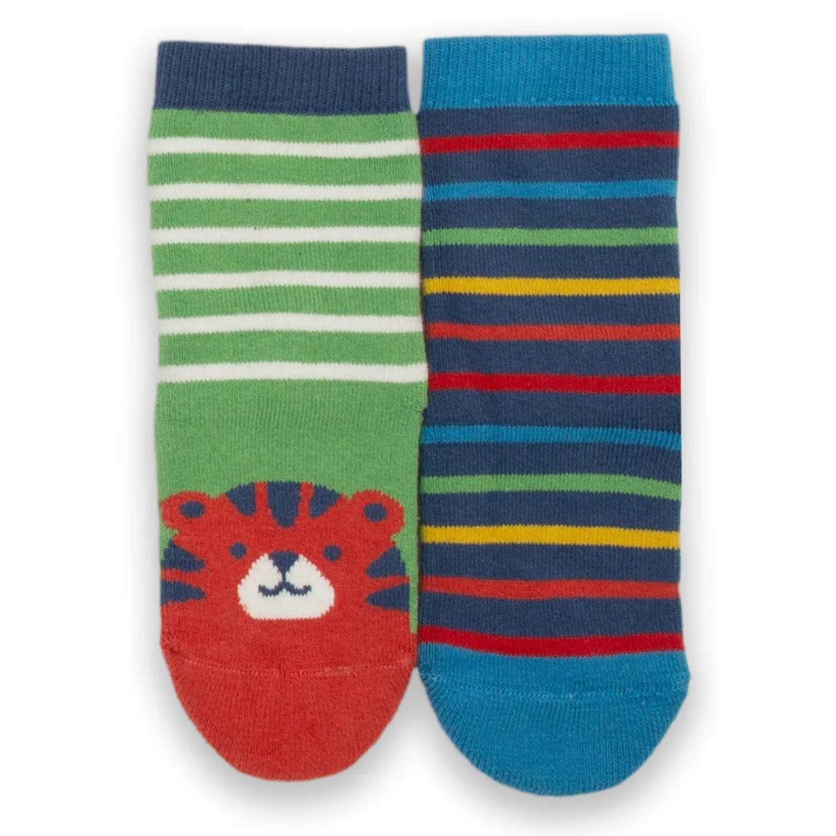 Tiger grippy socks- fern green