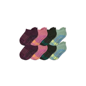 Toddler Gripper Ankle Sock 8-Pack