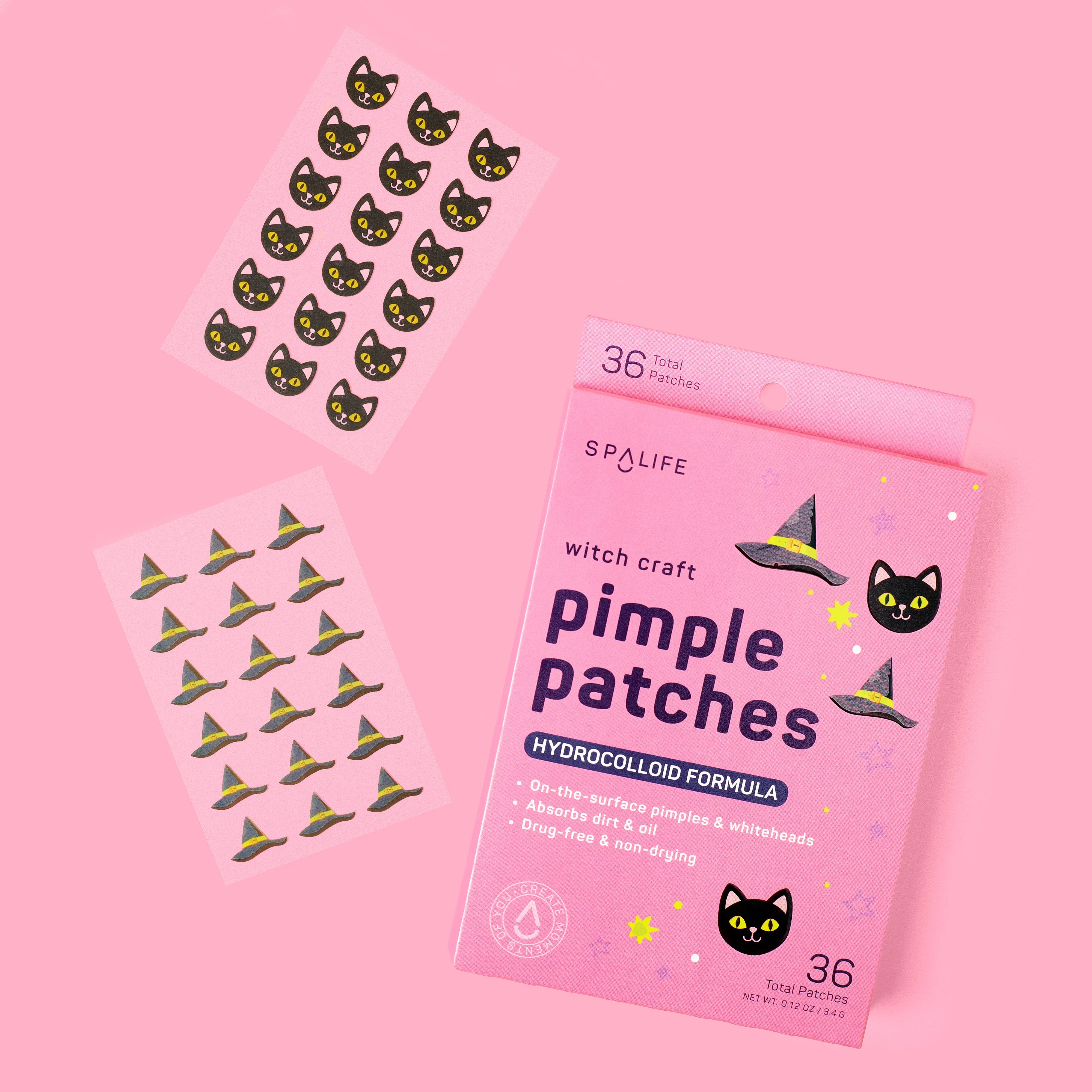 Witch Craft (Cats & Hats) Hydrocolloid Pimple Patches