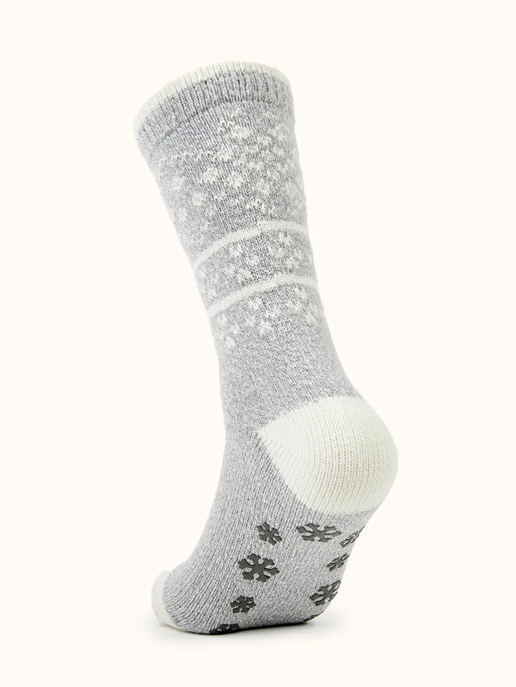 Women's Novelty Non-Slip Crew Socks (2 Pairs)