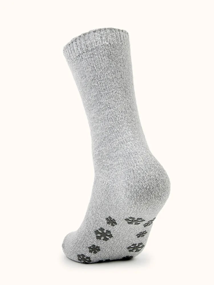 Women's Novelty Non-Slip Crew Socks (2 Pairs)