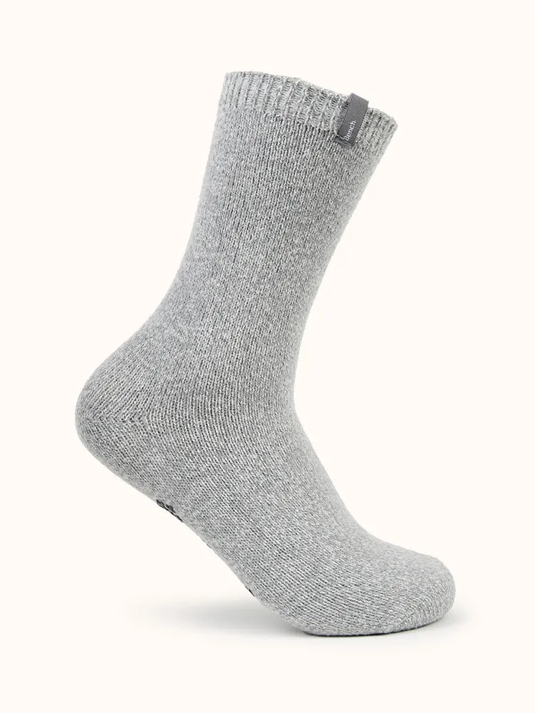 Women's Novelty Non-Slip Crew Socks (2 Pairs)